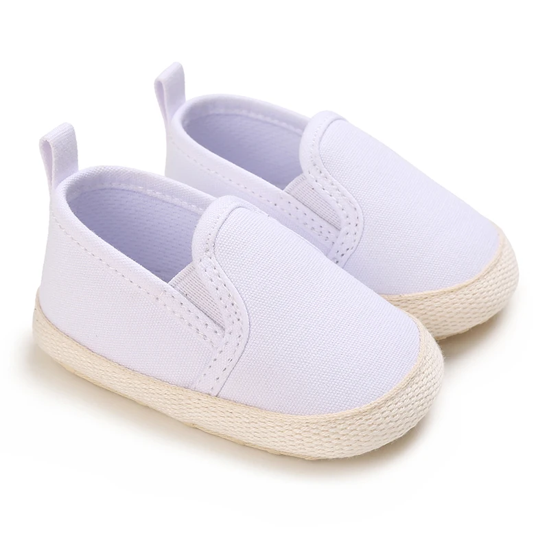 Spring and Autumn Fashion Canvas Baby Shoes for Boys and Newborns Soft Sole Non slip Walking Shoes for Preschool Children