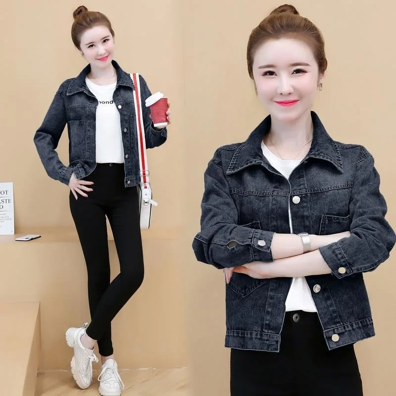 Mickey Hotfix Rhinestone Denim Jacket Women Spring Autumn Korean Style Loose Short Casual Fashion Trendy Outerwea electric bike