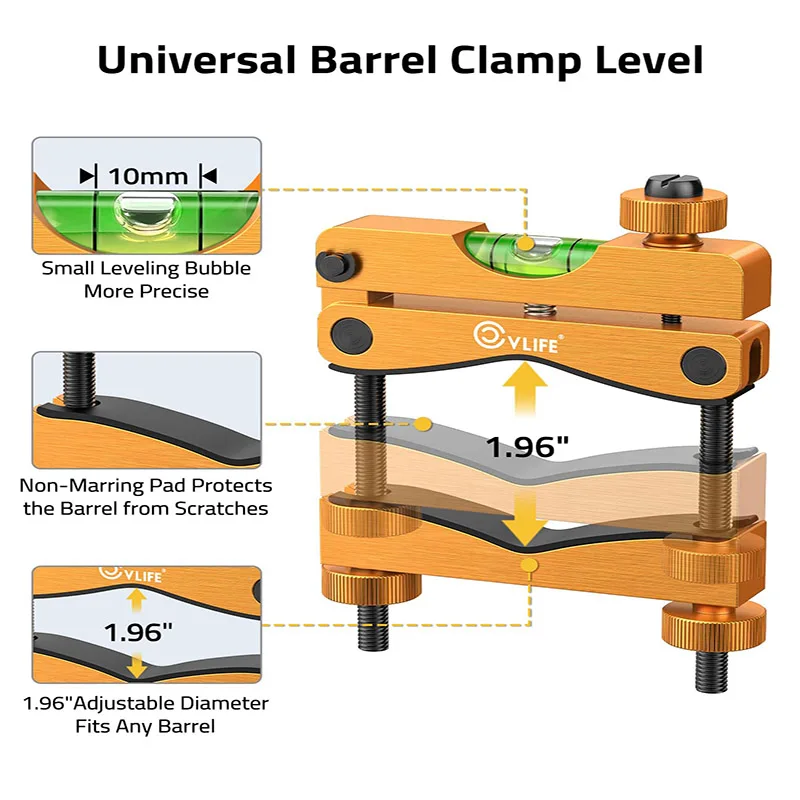 Scope Leveling Kit with Green/Red Laser Bore Sight Rechargeable Laser Boresighter Precision Leveling & Zeroing for Hunting - view 4