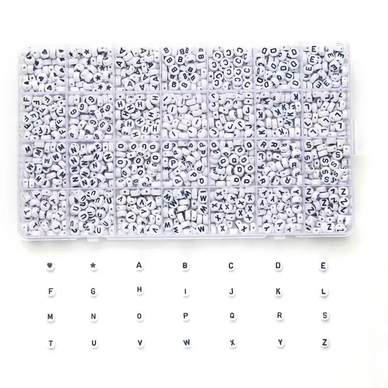

1400PCS Letter Beads Kit Friendship Bracelets Making Kit Assorted Alphabet Beads Preppy Beads Jewelry Making Kit with Beads Case