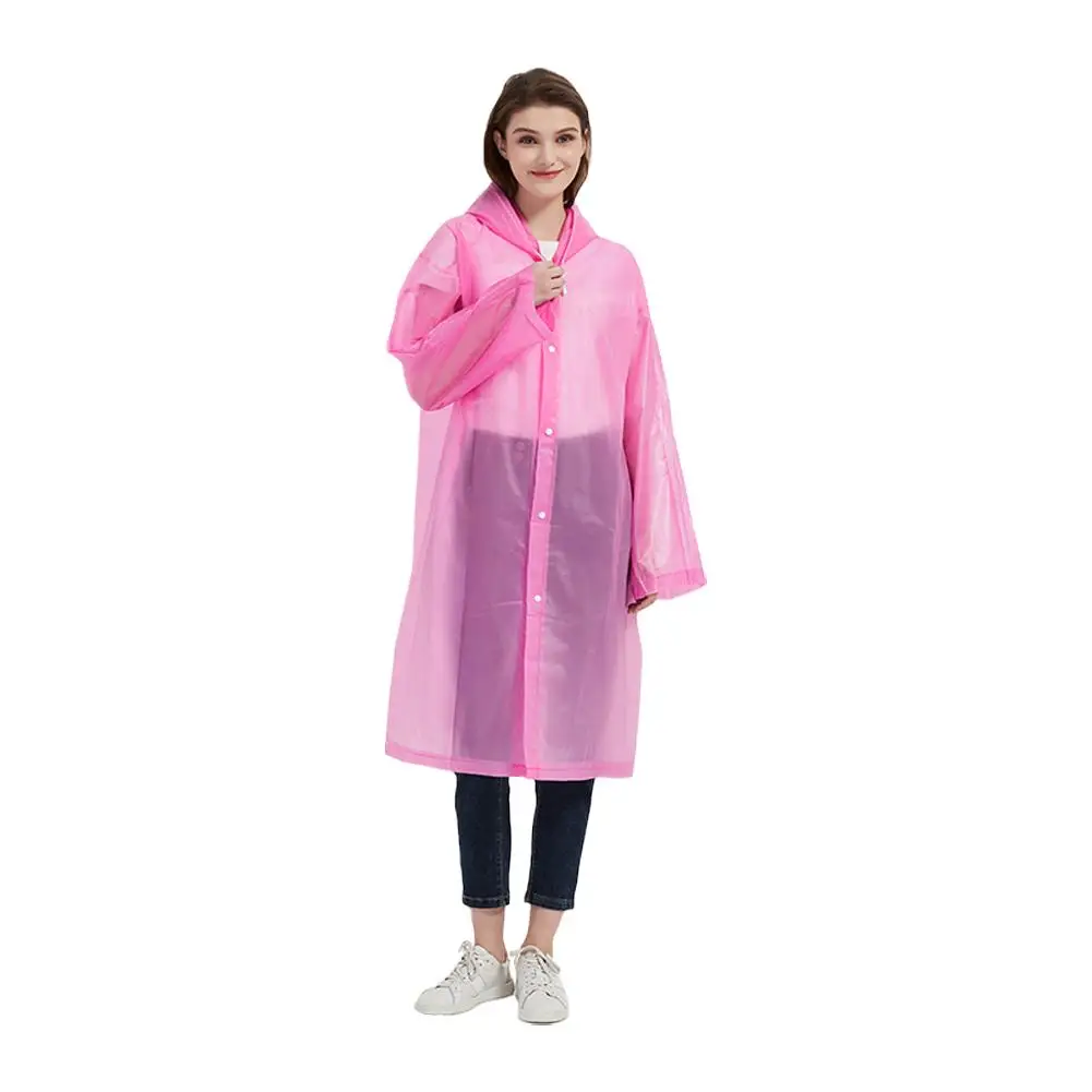 Adult Raincoat Waterproof Material Convenient Unisex Wind Raincoat Rain Resistant Lightweight Umbrella Portable Hooded F1O0