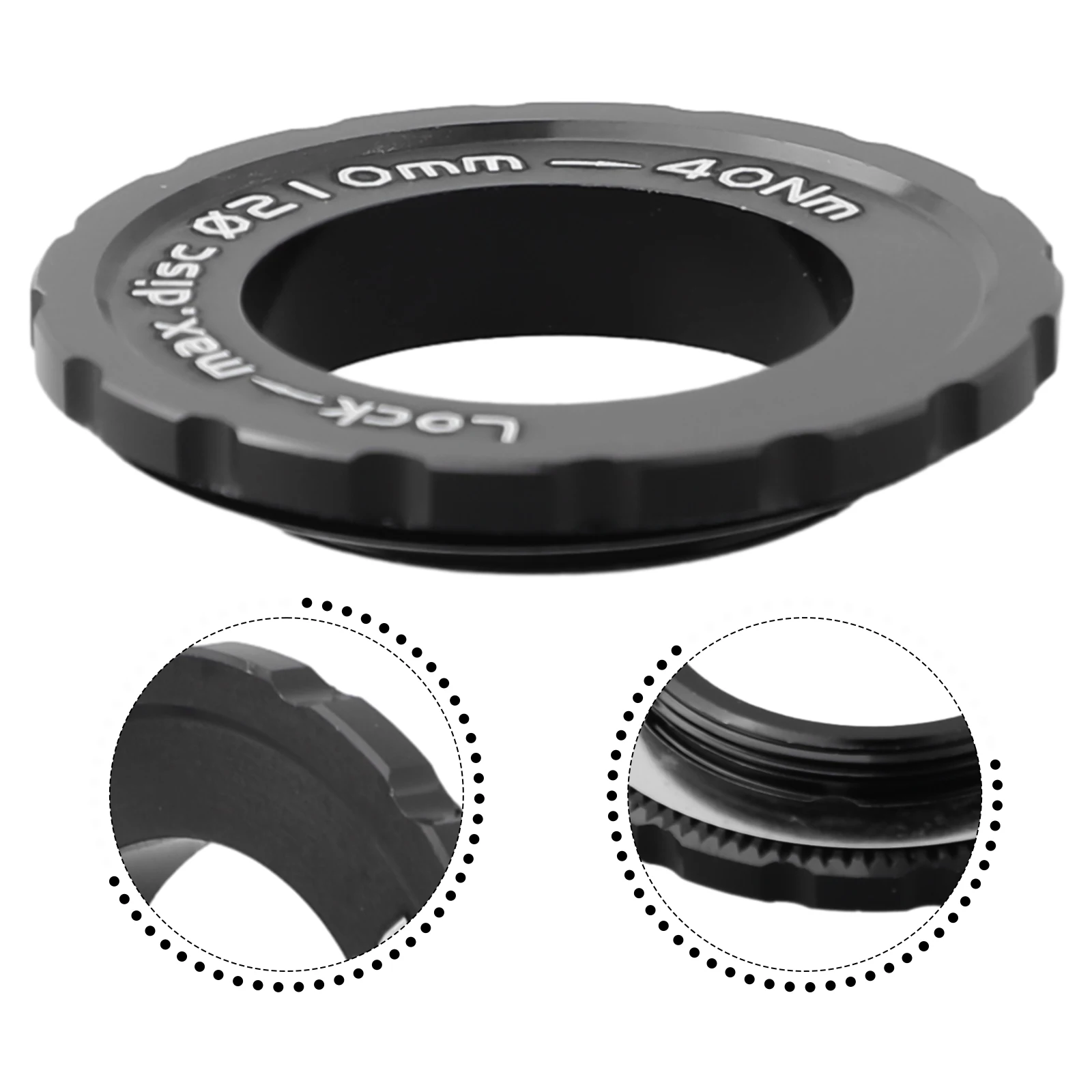 High Quality Locking Disc Brake Hub Lock Ring for Shimano Ensures Perfect Fit for 9/12/15mm Axle Center Lock Cover