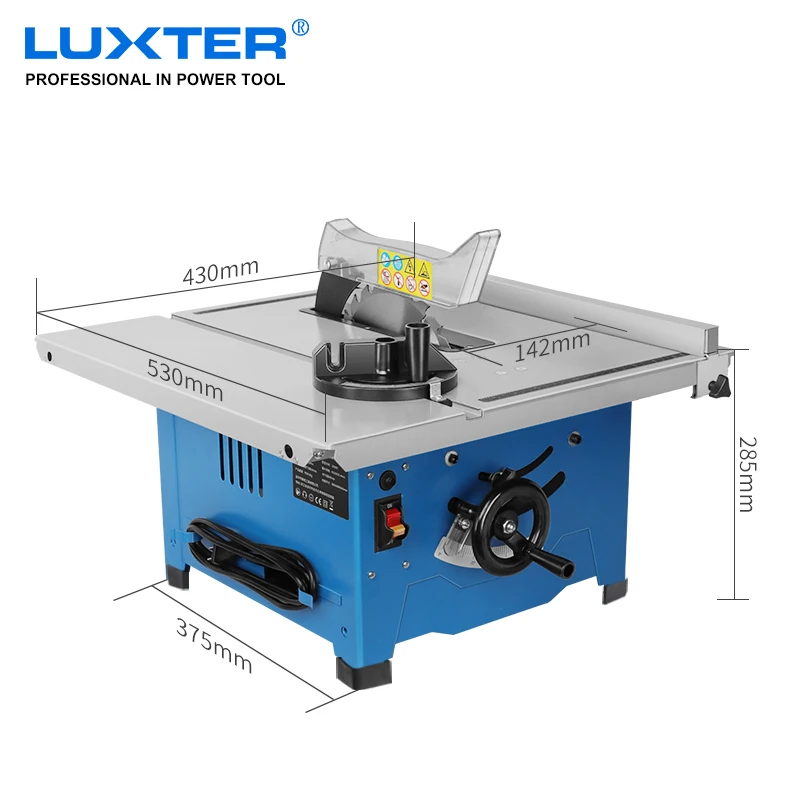 Imagem -02 - Luxter Polegada Carpintaria do Agregado Familiar 1500w Mesa Portátil Viu a Máquina para o Corte de Alumínio