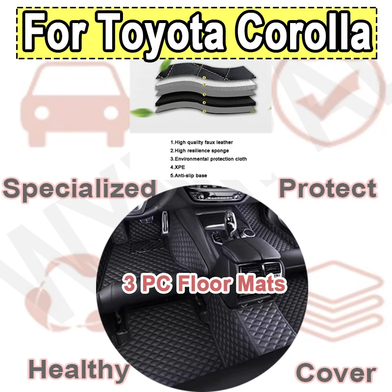 

Роскошные автомобильные коврики для Toyota Corolla Touring Sports Suzuki Swace E210 2019 ~ 2023 Estate Кожаные напольные ковры Коврики для автомобиля