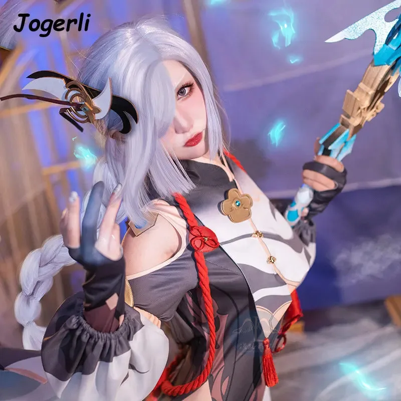 

Genshin Impact Shenhe Cosplay Costumes Suit women Full Set of Clothing Roleplay Outfits Cloth Lonesome Transcendence