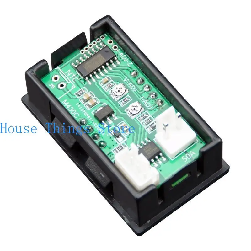 

652F 10A/50A/100A Цифровой вольтметр Ammeter Power Blue Dual Color Stered Amp-Dual Digital Voltmeter Micro-корректировка