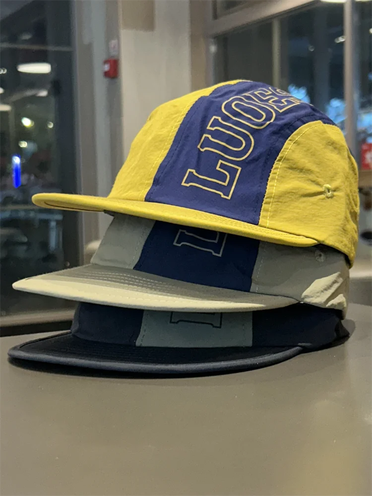 

Outdoor quick-drying color matching cap men's and women's summer sun protection visor flat-brimmed baseball cap