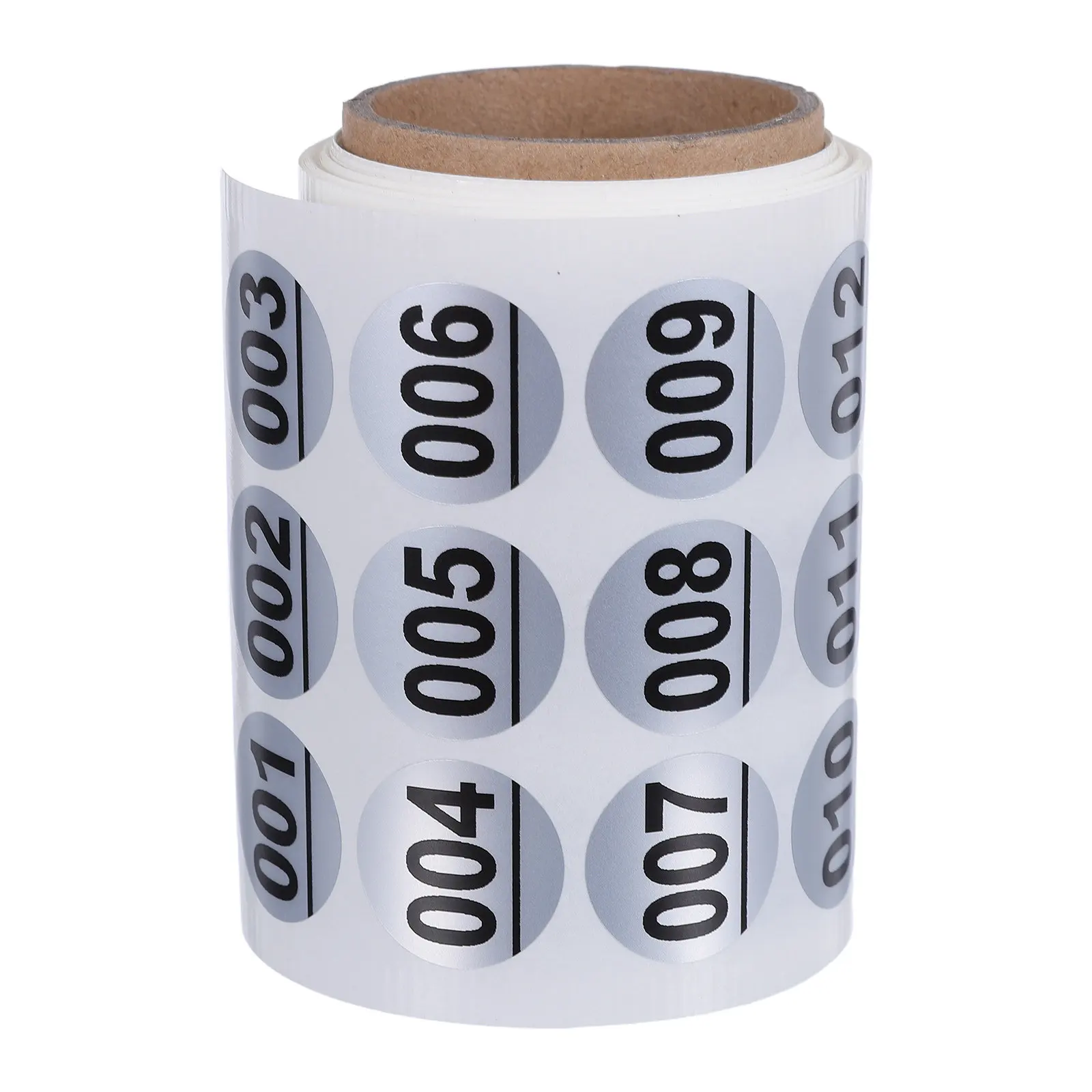 1 Roll Waterproof Number Stickers Self Adhesive Matte for Water Bottles Cups Glasses Office Kitchen