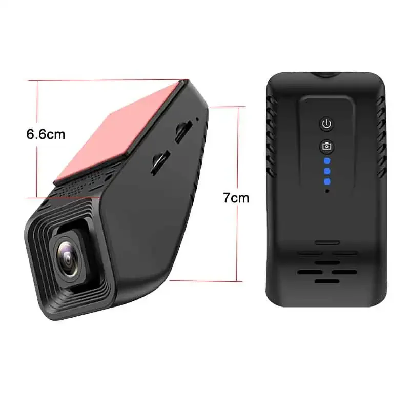 Bluavido 4G Mini Dash Camera With Front + Inside Cam Recording 24H Parking WiFi Live Monitor Car Video Recorder Box GPS Position