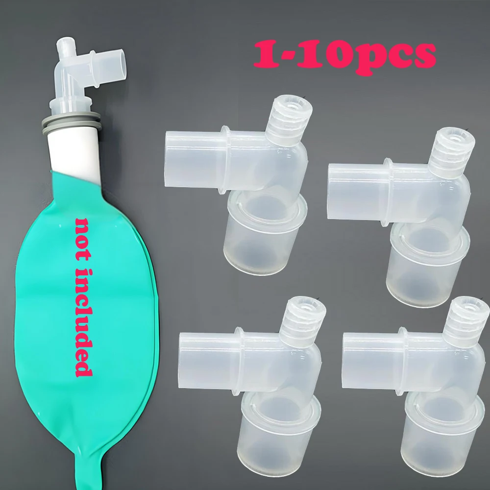 

1-10pcs 90 Degree Anesthesia Tube L-shaped Connector Elbow Circuit Inside Outside Male and Female Tracheal Intubation Connector