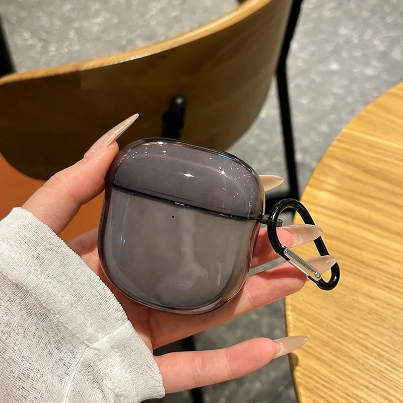 Smoky Transparent Case for Bose QuietComfort Ultra(2nd Gen)/QC Ultra Earbuds Shockproof Soft TPU Thin Cover with KeyChain view 6