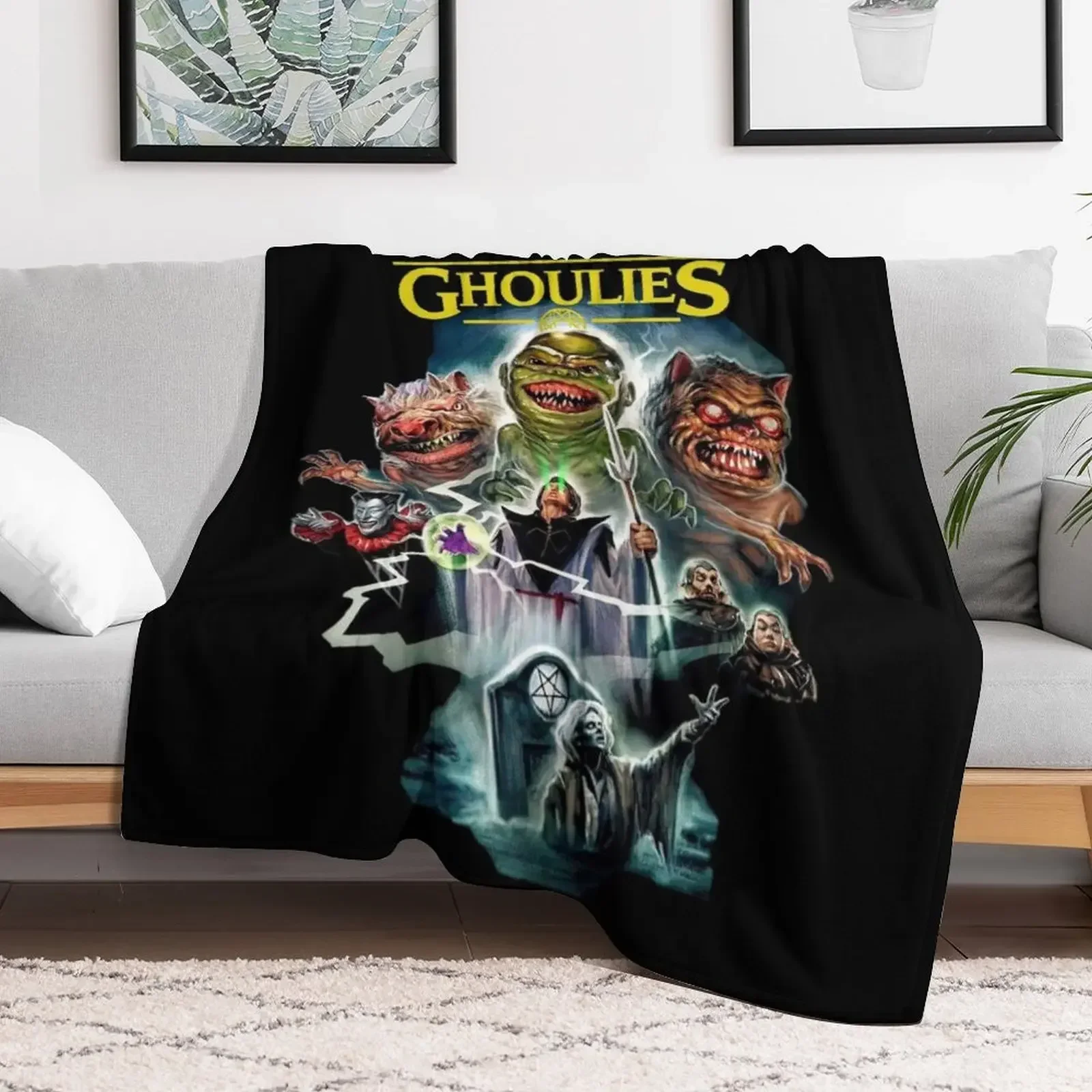 

Ghoulies Art Throw Blanket Soft Big Furry Summer Blankets