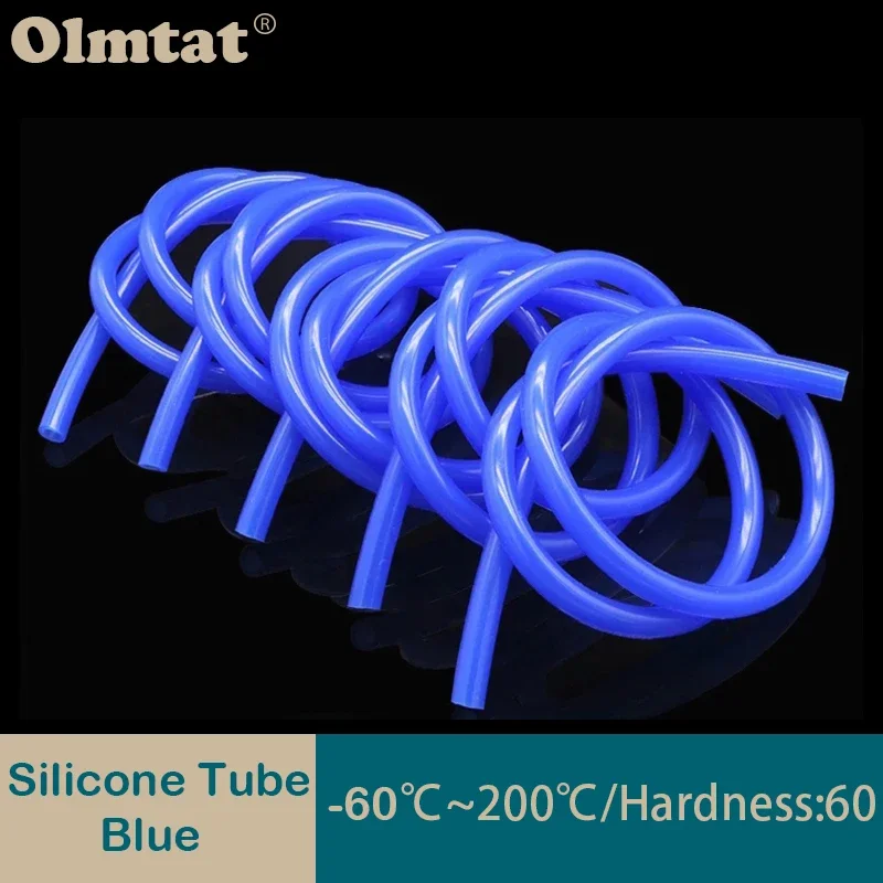 Food Grade Blue Silicone Rubber Hose ID 0.5 1 2 3 4 5 6 7 8 9 10 12 14 16 18 20 25 32 mm Flexible Nontoxic Silicone Tube 1/5/10M