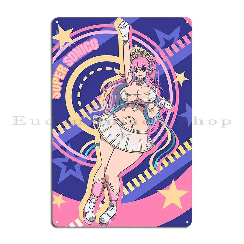 Super Sonico Libra Version Metal Sign Classic Rusty Customize Iron Create Tin Sign Poster