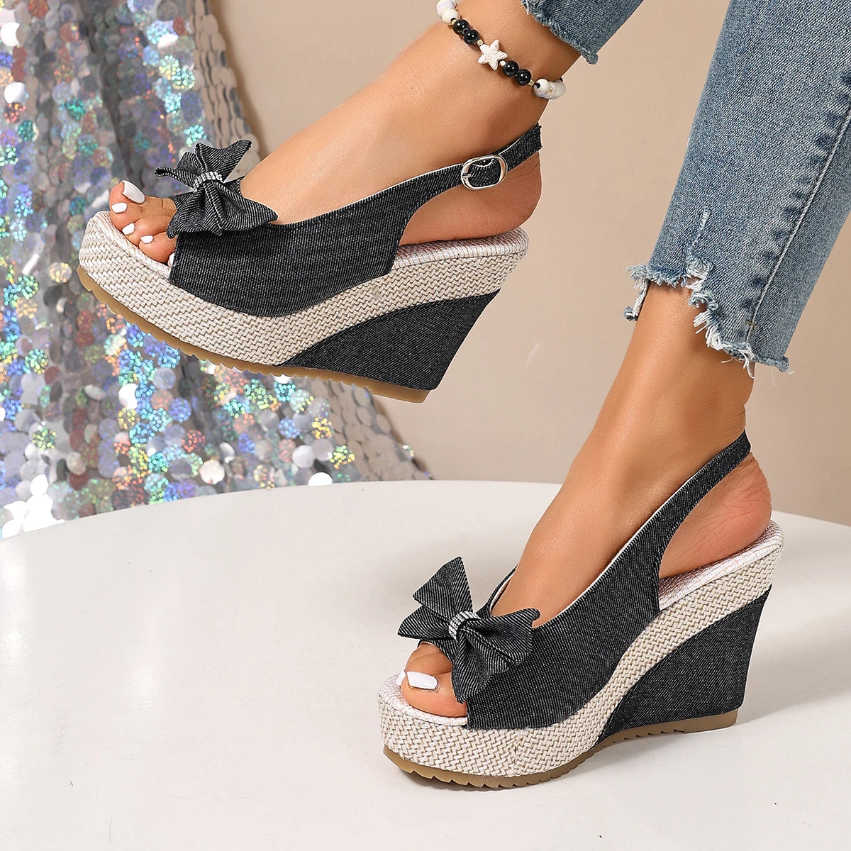 Vintage Rivet Decor Wedge Sand - Vintage Fashion In 2026 review and price