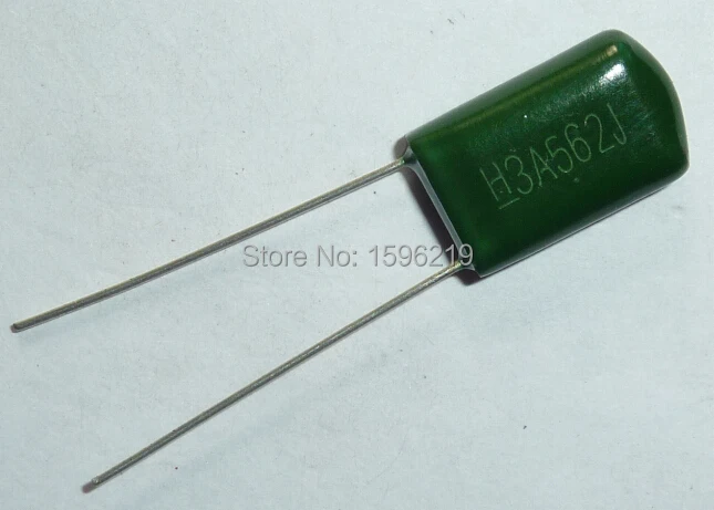 100pcs Mylar Film Capacitor 1000V 3A562J 5600pF 5.6nF 3A562 5% 1KV Polyester Film capacitor