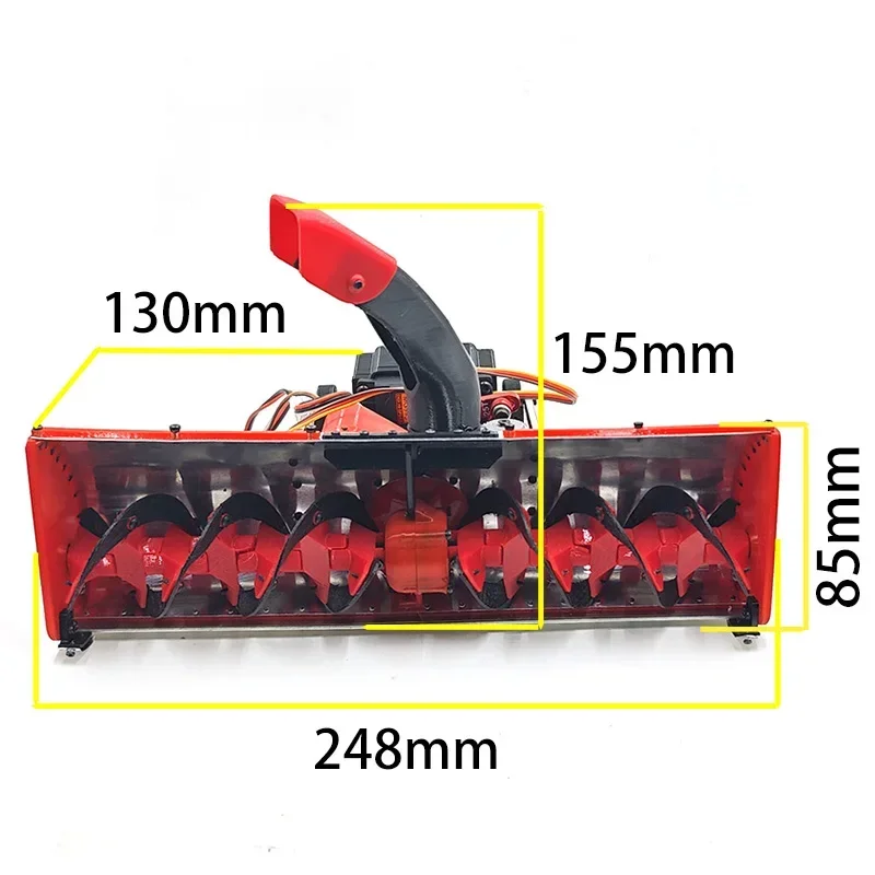 Sneeuwploeg Voorbumper/obstakel Verwijdering Machine Veegmachine voor 1/14 Tamiya RC Truck RC Crawler Auto Scania Actros Volvo MAN 770S TGS