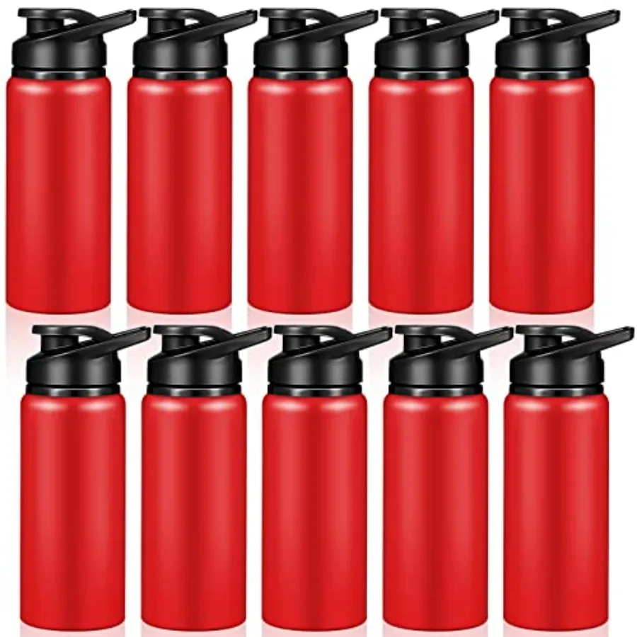 

Water Bottle Bulk 20 oz Aluminum Reusable Bottles Lightweight Snap Lid Water Cups Easy Carry Leak Proof Travel Tumbler for Gym
