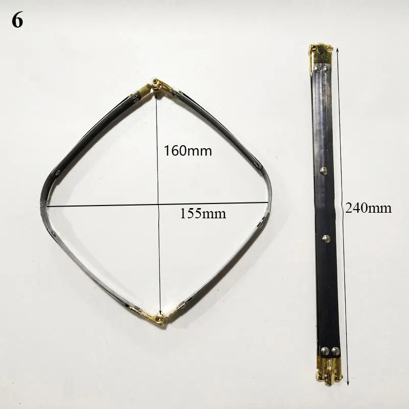 Bag Frame Aluminum Pipe Clamp Geometric Solid Color Durable DIY Repair Replaceable Multiple Sizes Hardware Bag Accessories