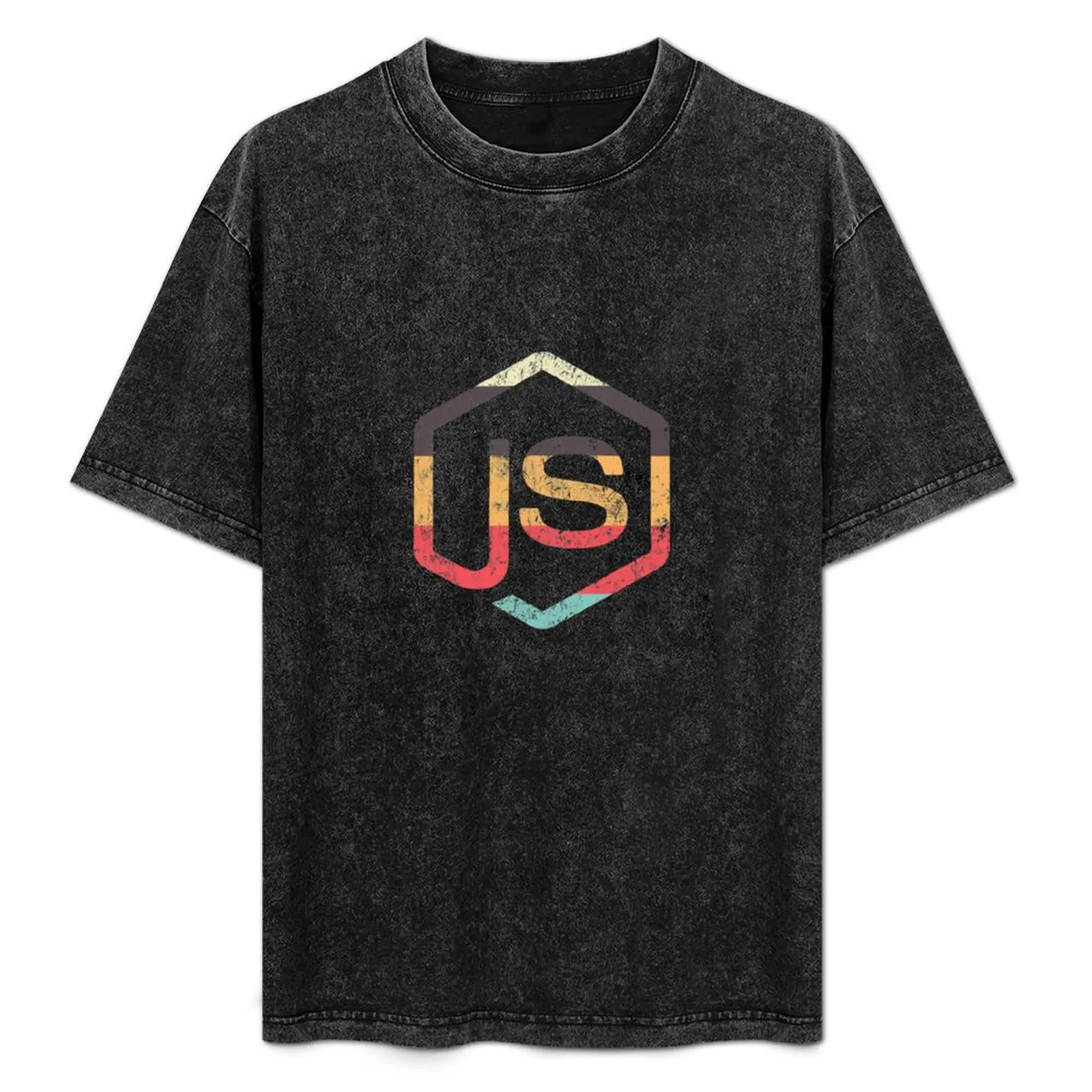 Vintage NodeJS JavaScript T-Shirt cute tops plain oversized t shirt clothes workout shirts for men