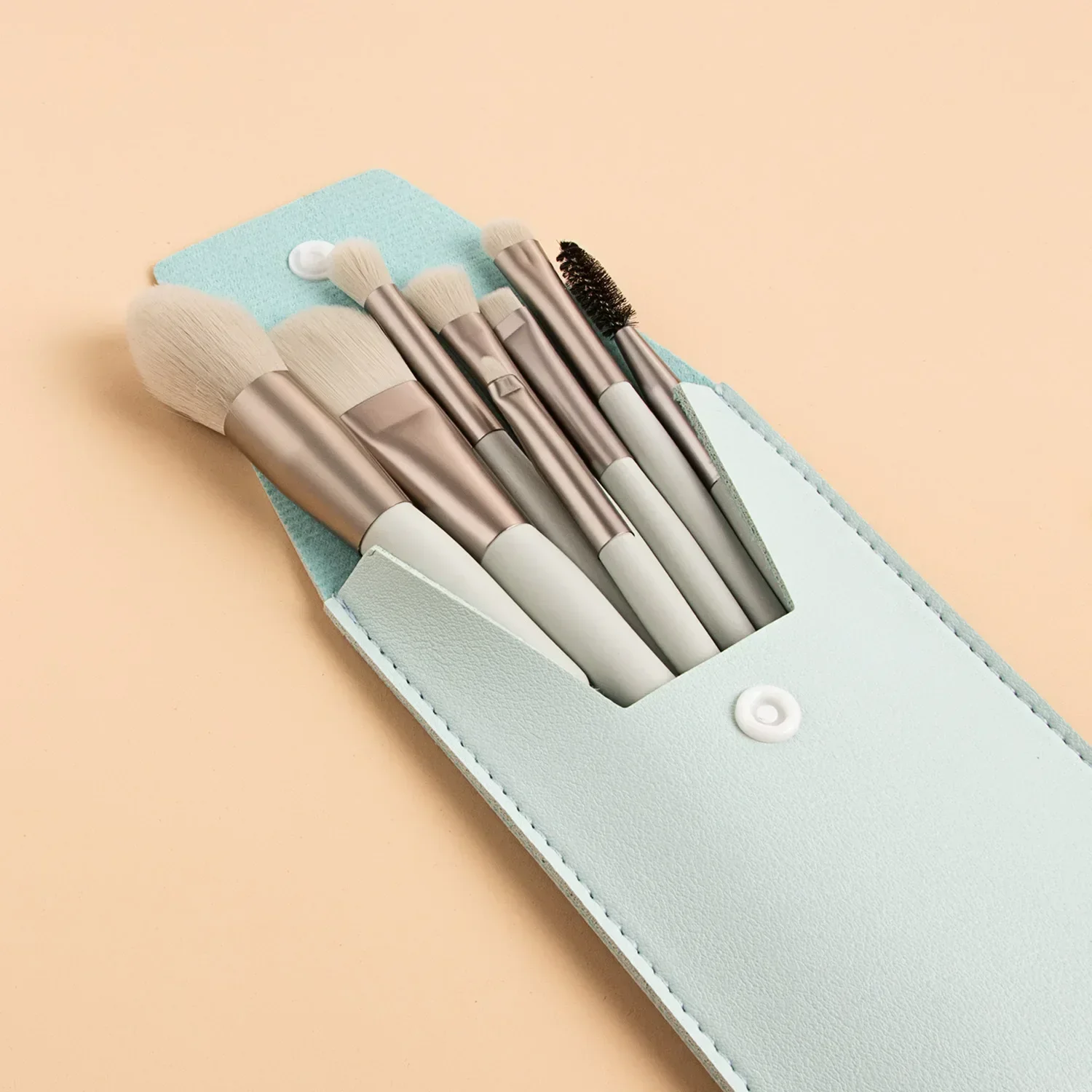 Mini Travel Portable Soft Makeup Brush Set, 8 Pcs, Eye Shadow, Foundation, Powder, Eyelash, Lip, Concealer, Blush Make Up Brush