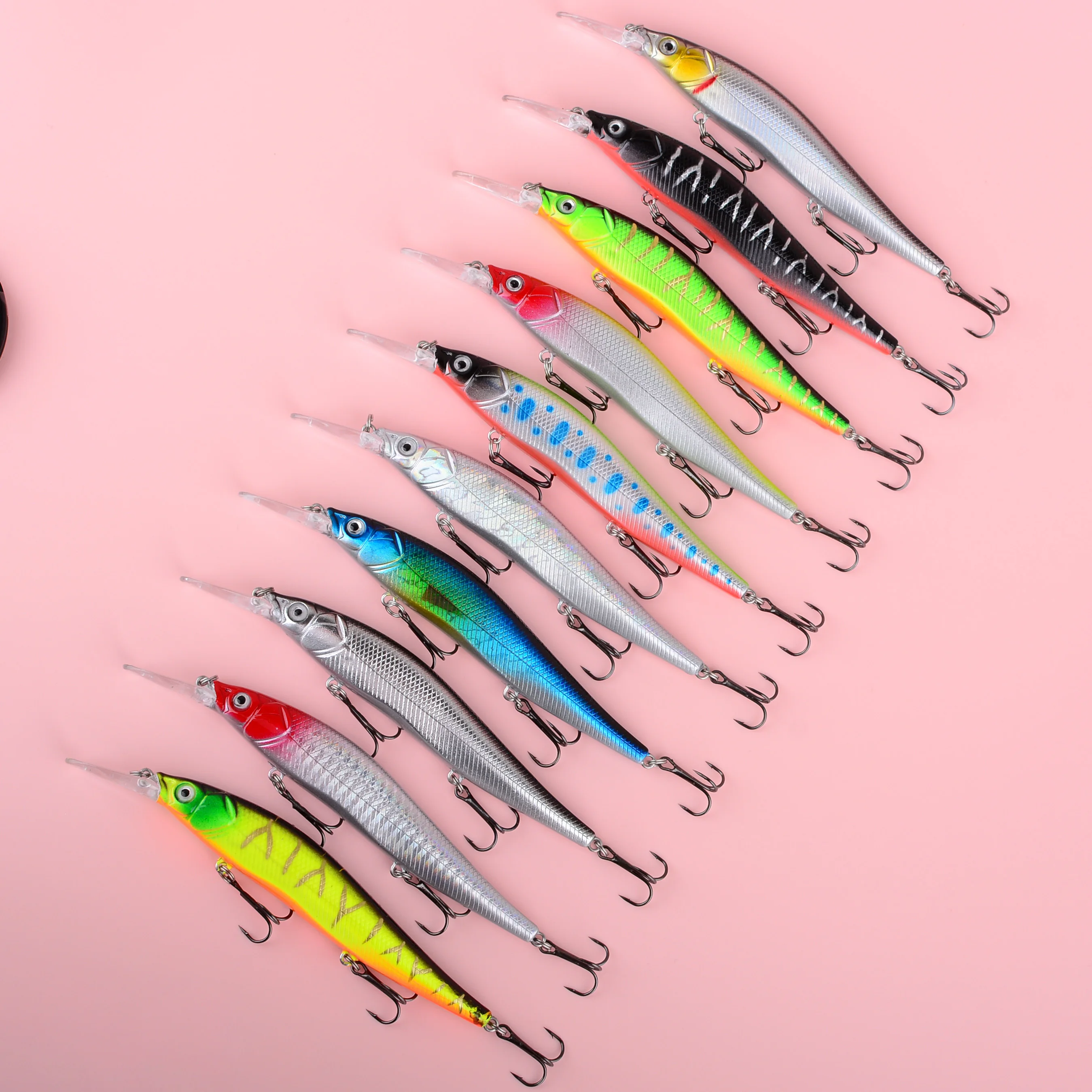 Jerkbait duro para lucio de arrastre – señuelo artificial firme - imagen 4