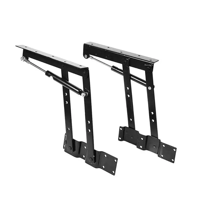 652F 2pcs Folding Spring Tea Table Hinge Furniture Lift Up Top Mechanism Lifting Rack
