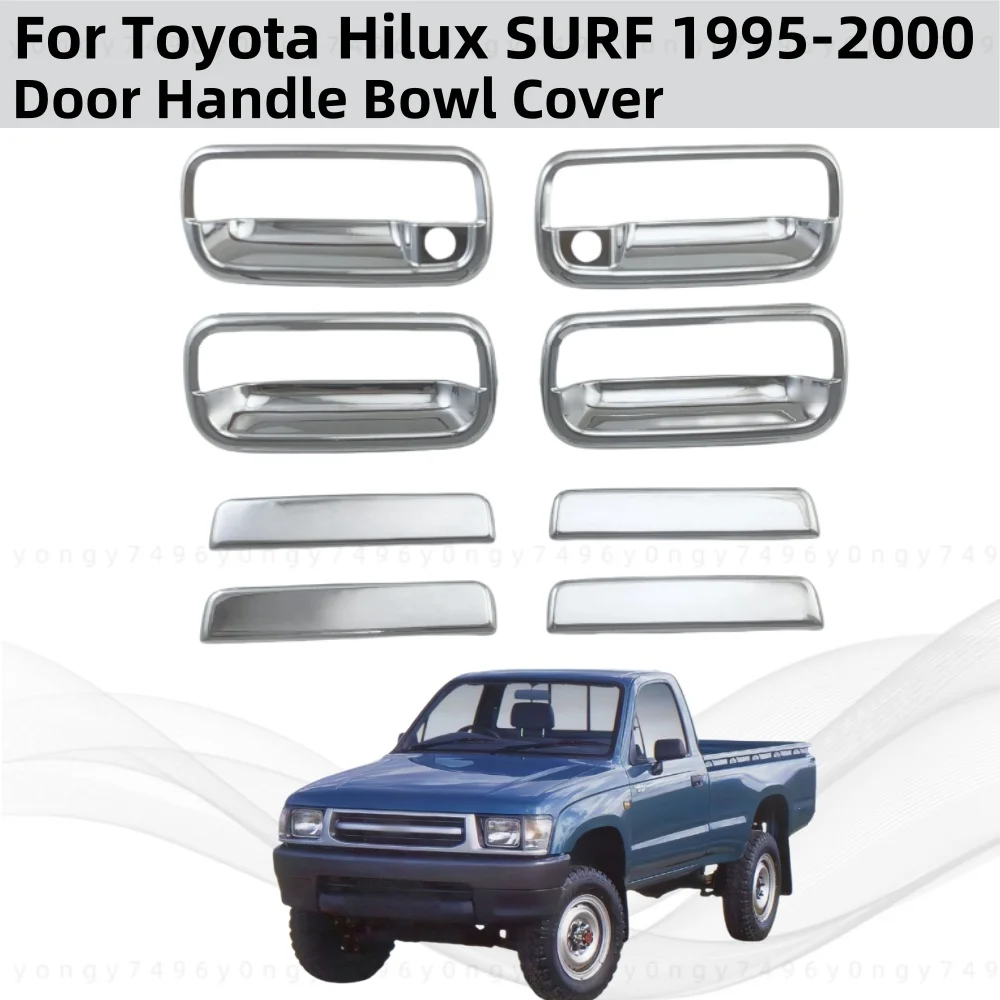 

Для Toyota Hilux SURF 1996 1997 1998 1999 2000 2001 ABS хромированные автомобильные аксессуары с покрытием, крышки чаши дверной ручки, накладка в стиле пасты