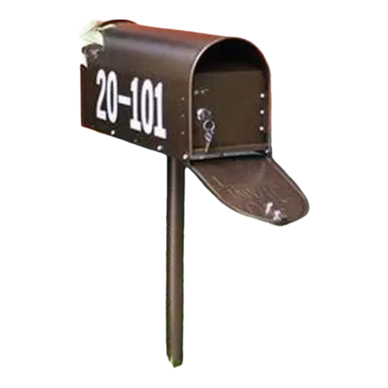 Continental Iron Mailbox Retro Villa Outdoor Rain Customization American Newspaper Boxes Genuine Milk Garden Mailbox Rain Proof