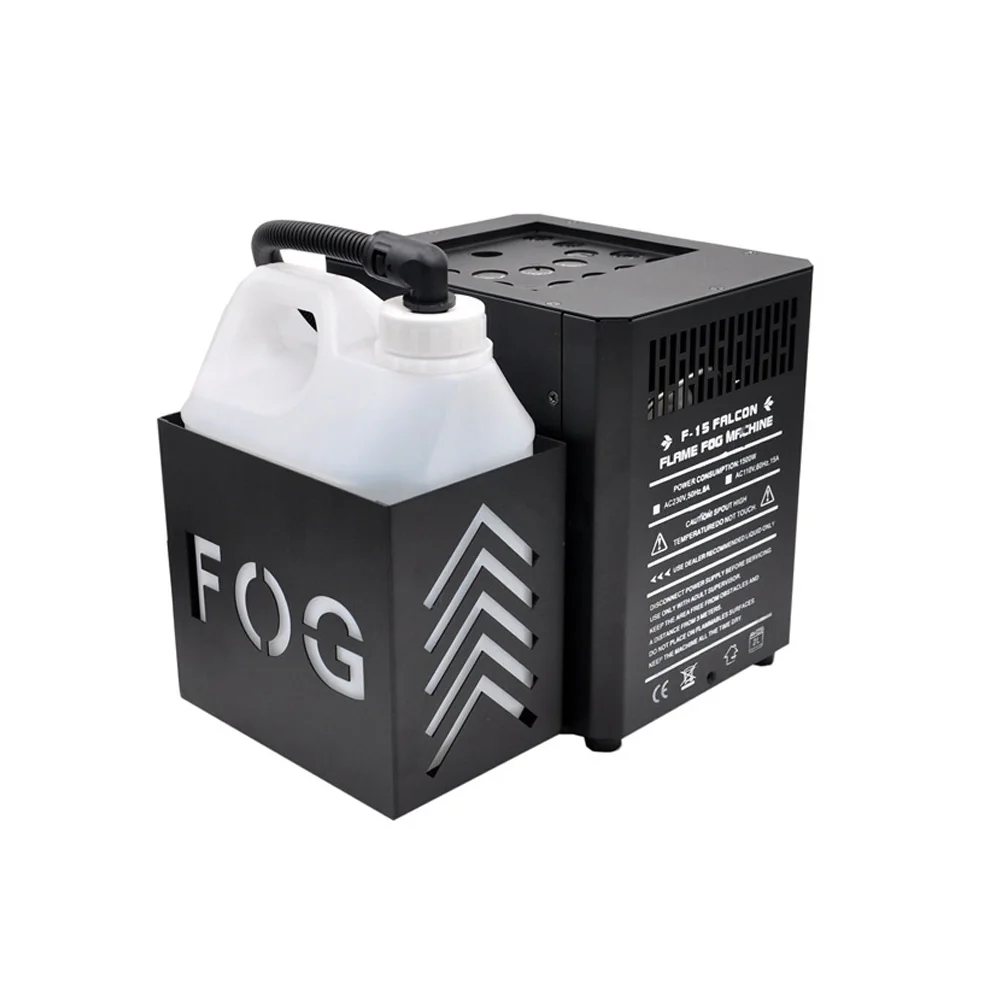 LED Stage Smoke Fog Machine 1500W Multi-Angle Gas Column Haze Machine DMX512 Control DJ Disco Nightclub Wedding Dance Show