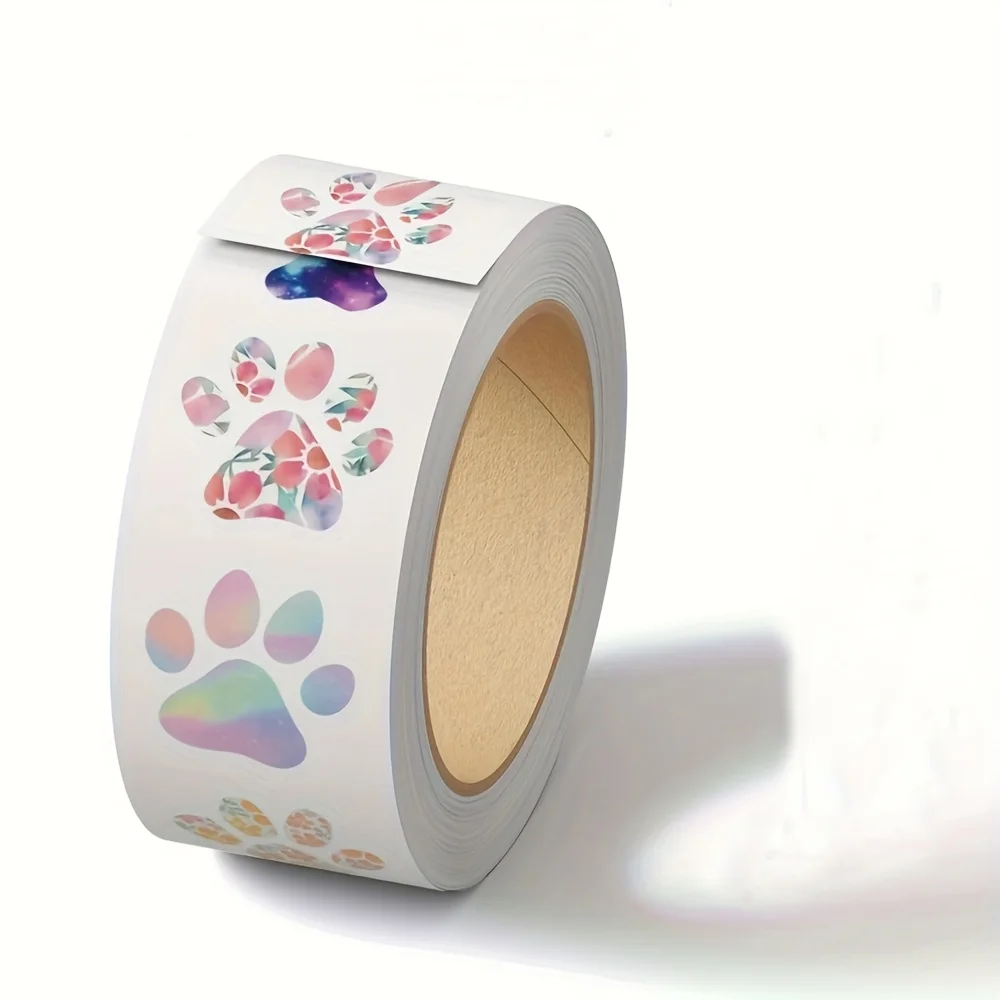 ملصقات مطبوعة على شكل مخالب حيوانات نابضة بالحياة - ملصقات مكافآت ملونة، ملصقات ورقية ذاتية اللصق للفصول الدراسية وديكور المكاتب المنزلية