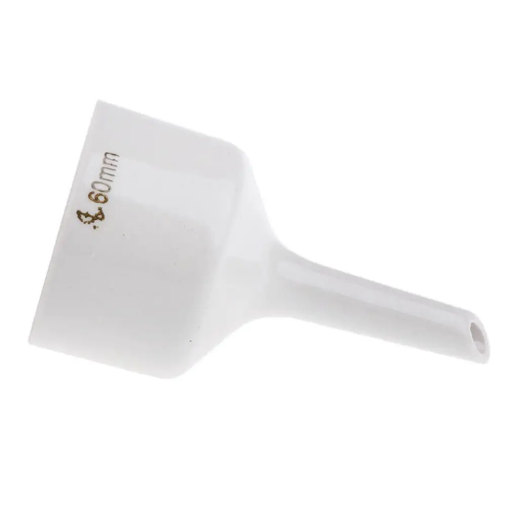 60mm Porcelain Buchner Funnel Lab Filtration Filter Porous Funnel Height: 115mm/ 4.53''