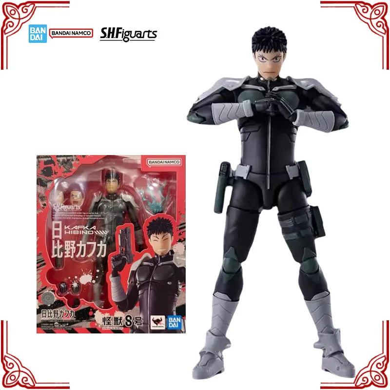 

In Stock Genuine Bandai Kaiju No. 8 Model Kit SHF Hibino Kafka Anime Action Figure Collection Finished Model for Boys Toys Gifts