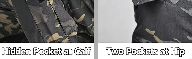 Taktische Jagdhose für Männer, Camouflage-Hose, Frosch-Cargo-Hose mit Knieschonern, Arbeitshose, Militär-Jägerhose, Armeewanderhose – Detail 4