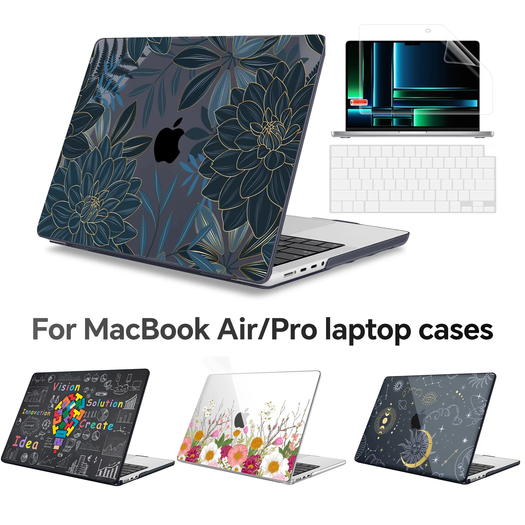 

Laptop Cases for Macbook Pro 14 M2 A2779 2024 Pro 16 A2991 Cover M3 M1 MacBook Air 13 A2337 Case 2022 13.6 A2681 Air 15.3 A2941