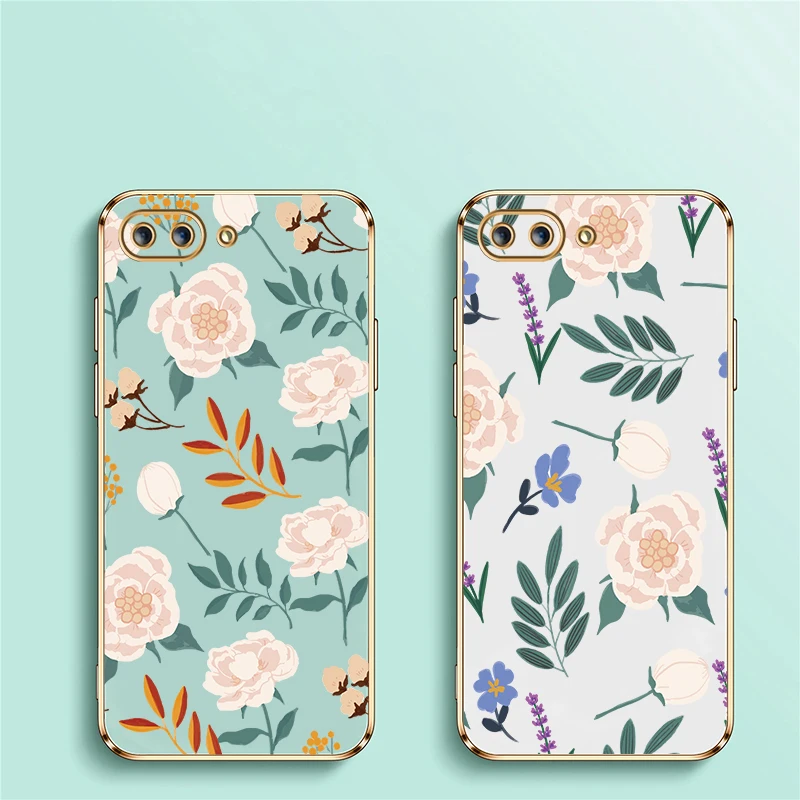 حافظة هاتف مطلية واقية لهاتف انفينيكس هوت 40 برو 40i 20 20S 20i 30i 30 4G 5G غطاء مطبوع عليه أوراق زهور السيليكون الناعمة #2