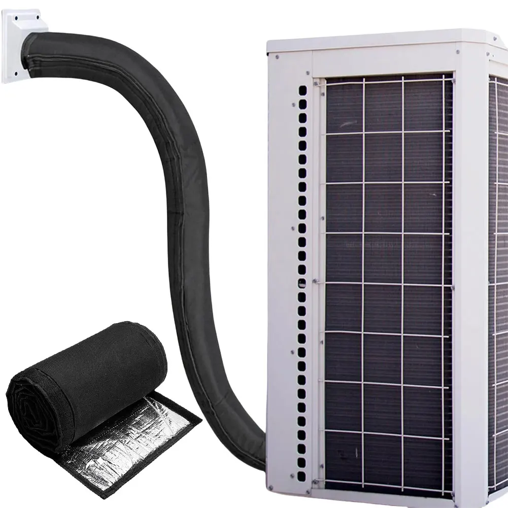 Portable AC Hose Insulation Sleeve 3 Layers Air Conditioners Insulated Hose Cover Wrap Insulated AC Hose Cover for Outside