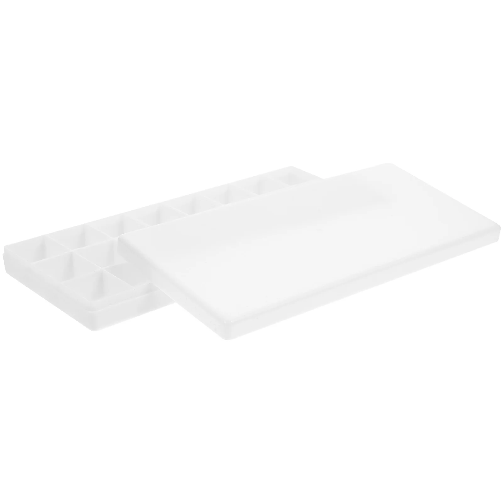 

24 Grids Paint Box Durable Plastic Watercolor Palette With Hard Lid For Acrylic Gouache Oil Painting Color Storage Container