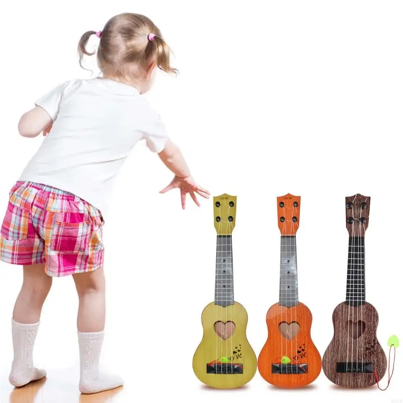 

Soprano Ukulele for Kid, Guitar Ukelele Instrument for Children Plastic Toddler Guitar Hawaiian Ukalalee Starter W89F