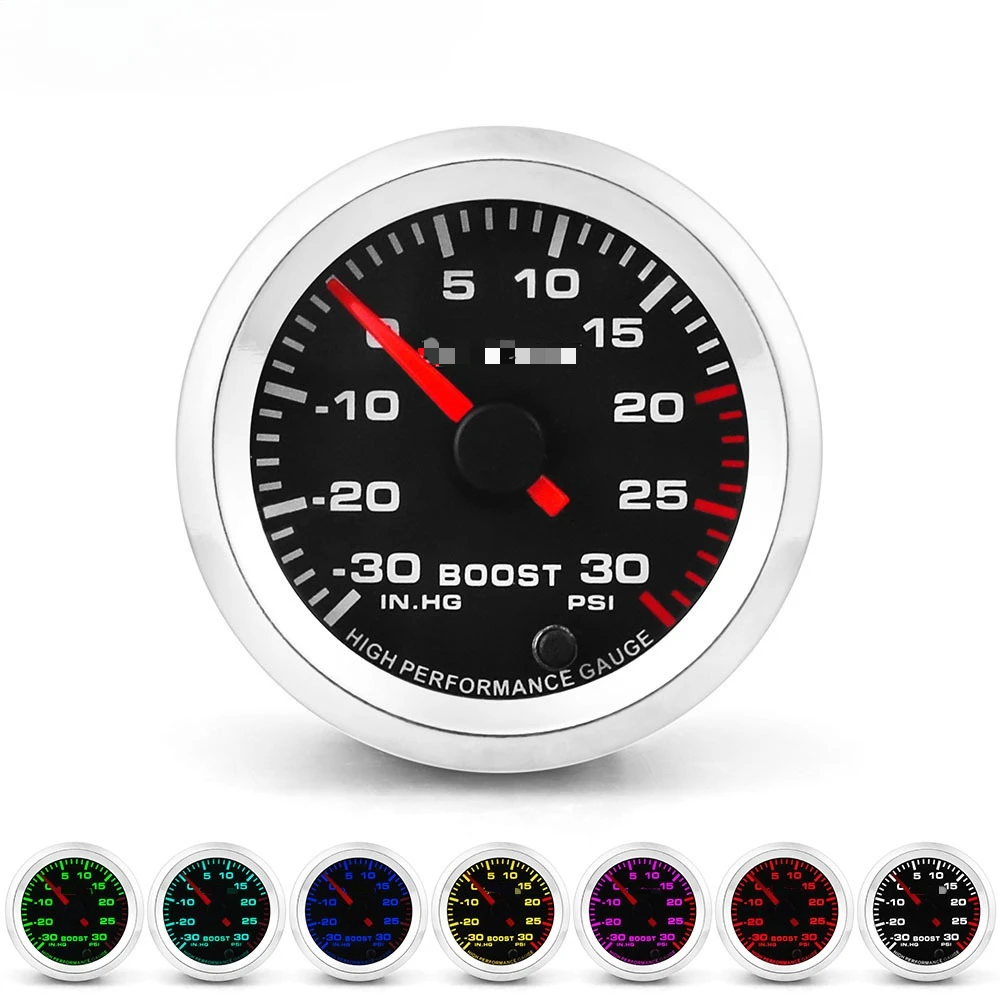 

2 '' 52mm Car Meter 7 Colors RPM Turbo Boost Water Temp Oil Temp Meter Oil Pressure Volts Air/Fuel Ratio EXT Temp Gauge 12V