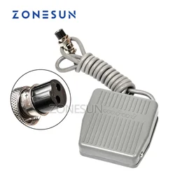 ZONESUN TFS-201 Foot Switch Pedal Switch With Self Reset Line 1.4m Cable Length for Electric Filling Machine