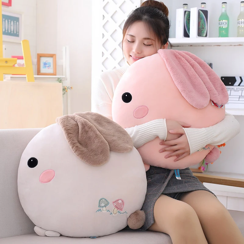 

Giant Kawaii Rabbit Pillow Stuffed Plush Toys Soft Long Ears Bunny Cushion Bed Sleeping Work Nap Pillow Girls Doll Home Decor