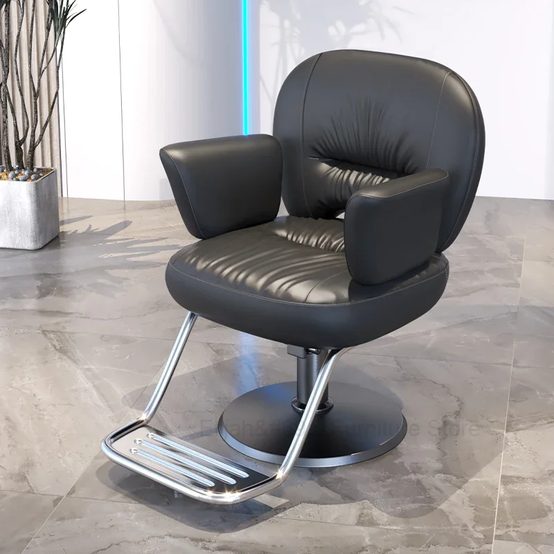 Sillas de barbero Vintage con ruedas enrollables, sillón reclinable hidráulico para peluquería, tatuaje, Friseurstuhl, muebles de salón YX50BC