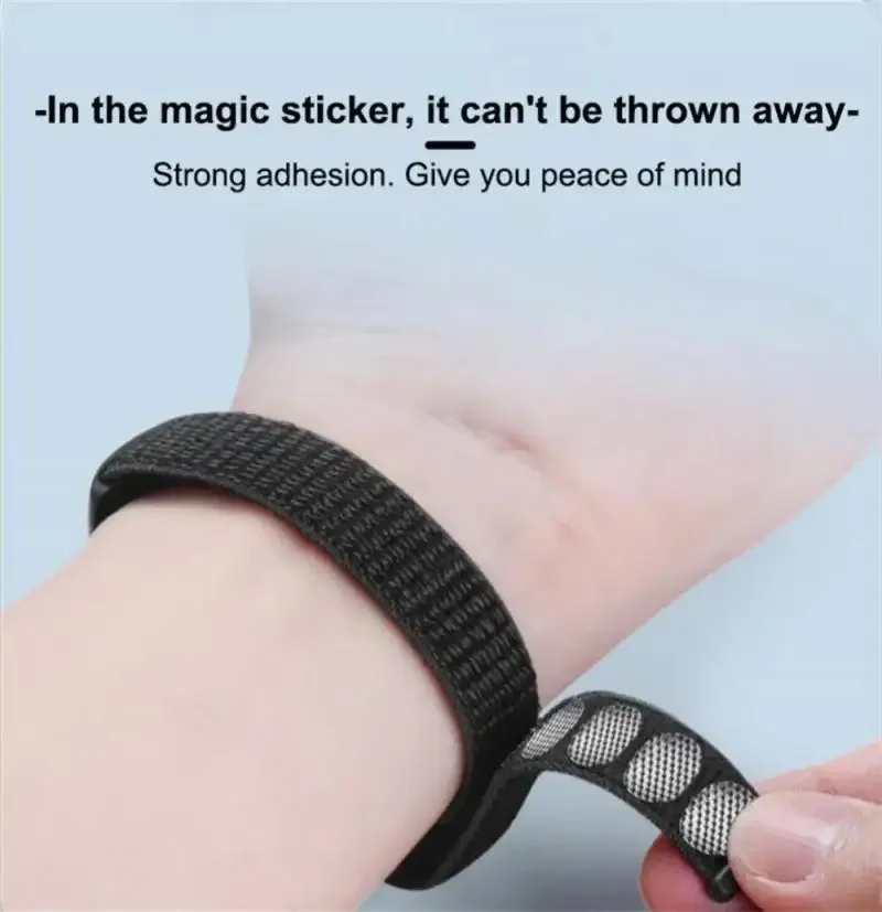 ไนลอนสําหรับ Xiao mi mi Band 4/5/6/7 สายรัดข้อมือกีฬา Breathable สร้อยข้อมือสําหรับ mi band 4/5/6/7 เปลี่ยน Correa สายคล้อง