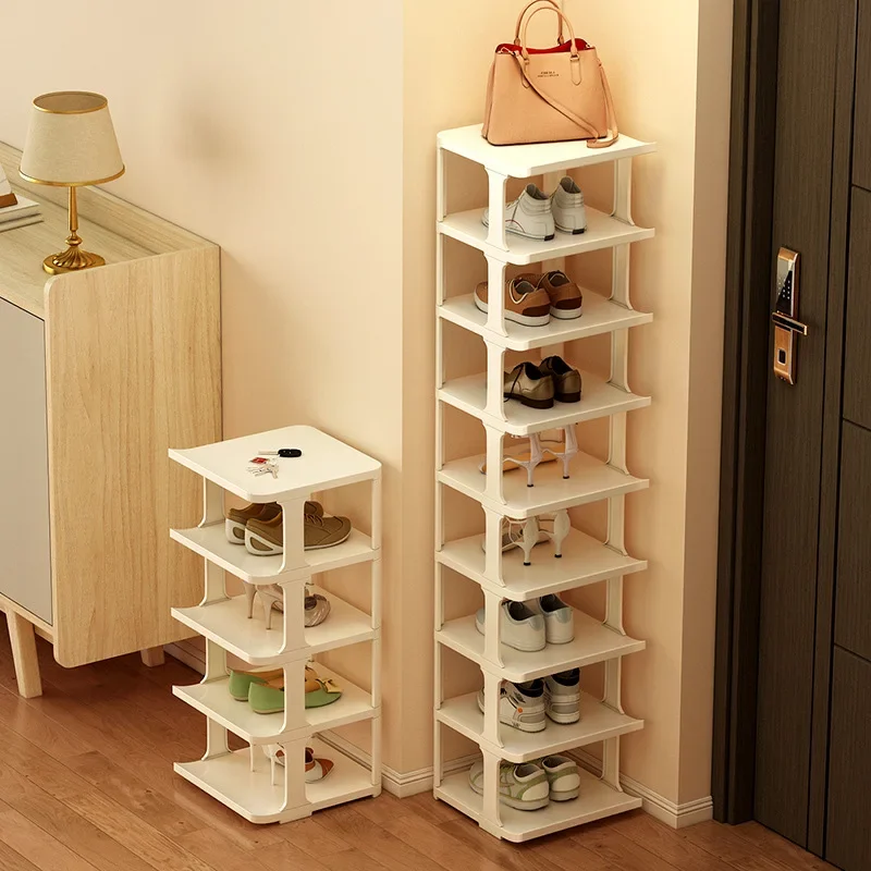 

Shoe Rack Multi-layer Space Saving Household Narrow Shoe Storage Rack Multi-functional Shoe Cabinet Door Storage Rack