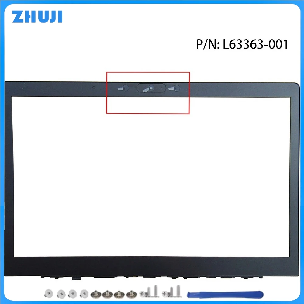 ل Elitebook 850 G6 755 G6 كمبيوتر محمول جديد LCD الغطاء الخلفي الخلفي الحافة العلوية Palmrest الغطاء السفلي L63358-001 L63370-001 الإسكان