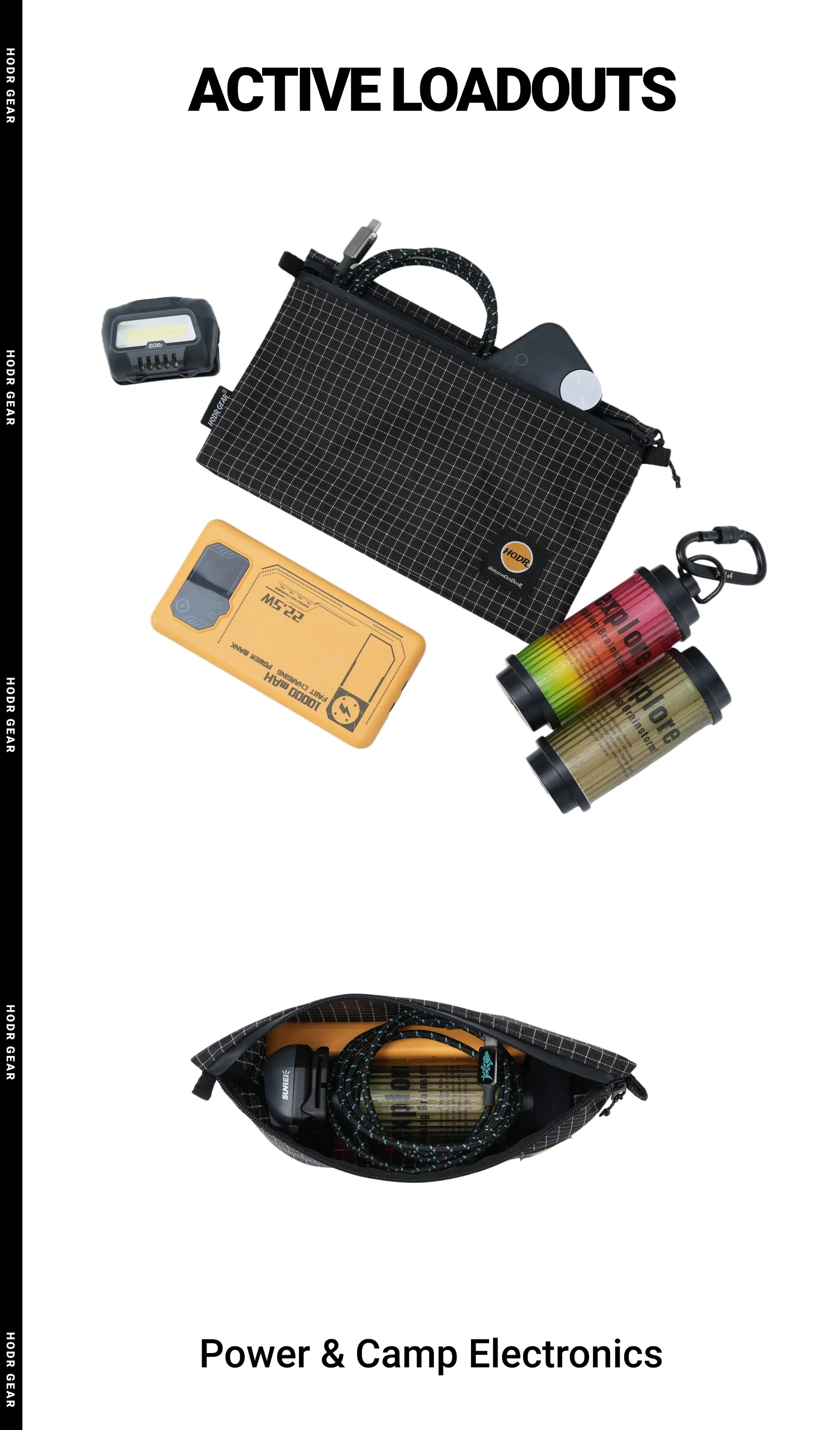 [HODRGEAR] Ditty Bag Ultraleichte, selbststehende Gripstop UHMWPE 210D Aufbewahrungstasche 18g Reiseorganizer für Erste-Hilfe-Set und Reisepass – Detail 9
