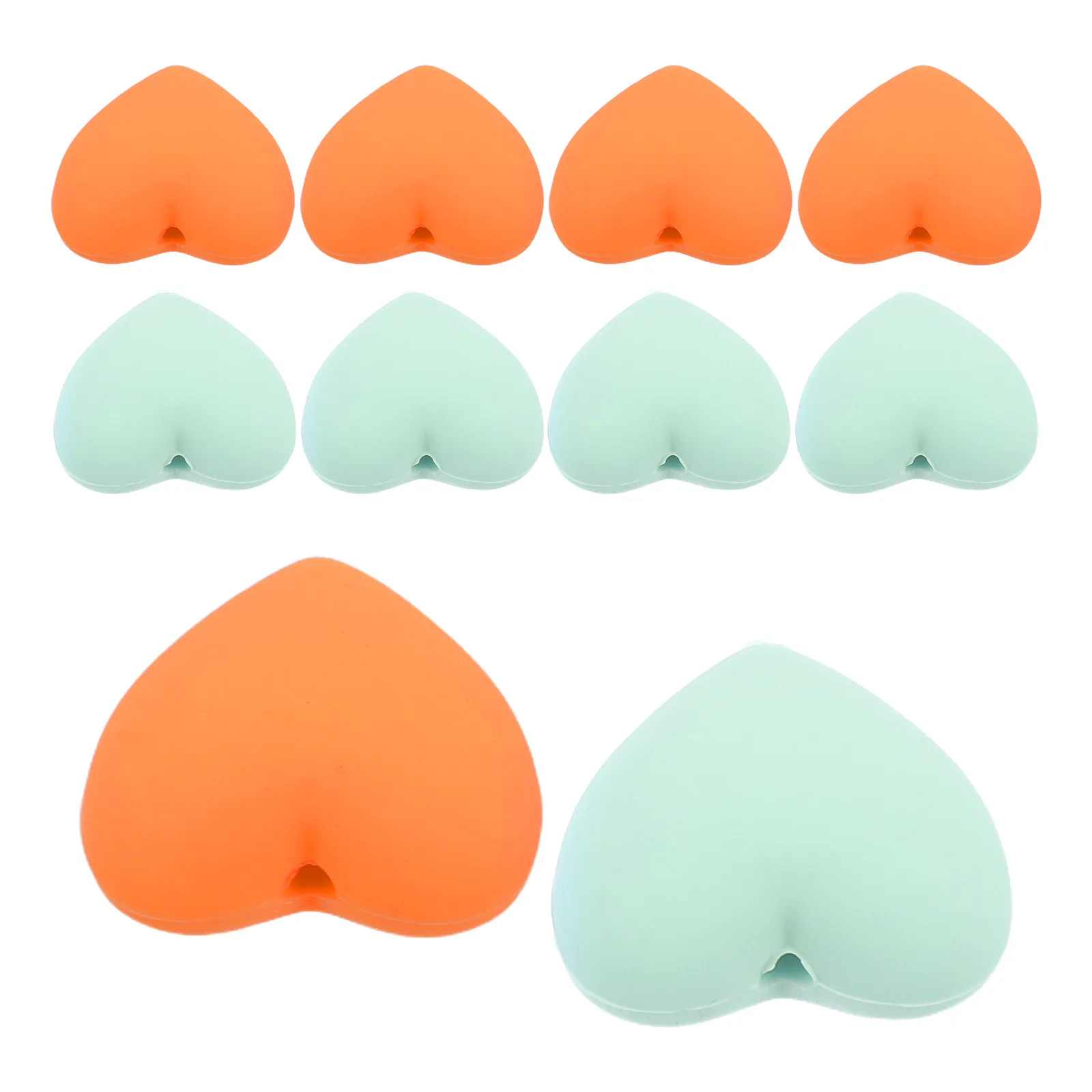 12Pcs Silicone Knitting Needle Caps Heart Shape for DIY Sweater Scarf Craft Stitch Stopper Needle Tip Protector Cute Knitting