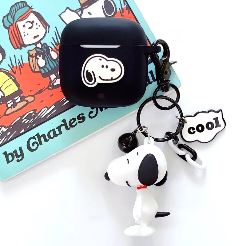 MINISO Snoopy Earphone Case for Huawei Freebuds SE/SE2 Silicone Wireless Earbuds Charging Box Protective Cover With Keychain