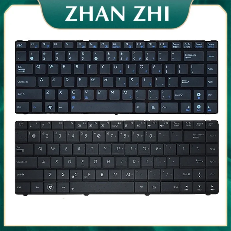 New Laptop rreplacement keyboard compatible for Asus x43s x42j x44h k42d a42j a43s K43s X84 x45v a83s